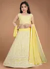 Yellow Colour Aaradhna 21 Latest Designer Wedding Wear Heavy Georgette Kids Lehenga Collection 193